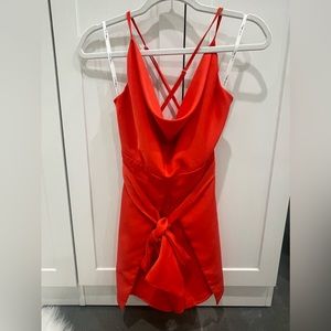 NWT - The Clothing Company Red/Orange Romper Size XS